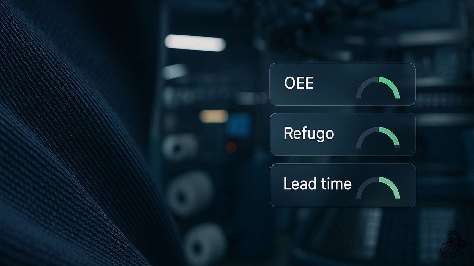 Eficiência têxtil que vende valor: OEE, refugo e lead time
